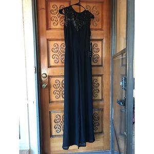 Lulu’s Black Sequined Romper New With Tags XS